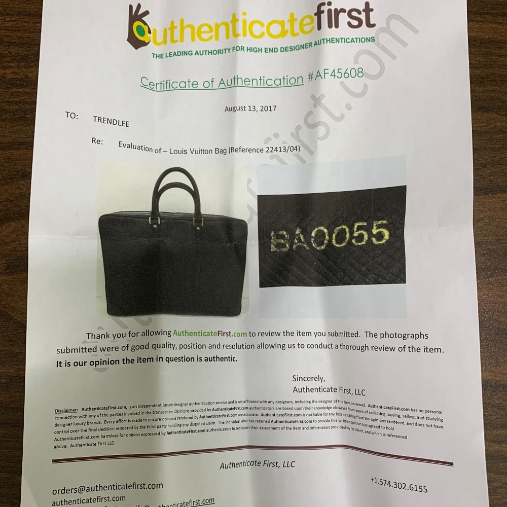 Vintage Louis Vuitton Porte-Documents Voyage Briefcase Epi - Picture 8 of 8